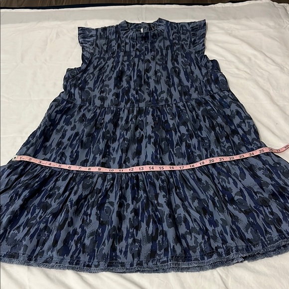 Anthropologie Navy Patterned Mini Dress - Picture 9 of 9